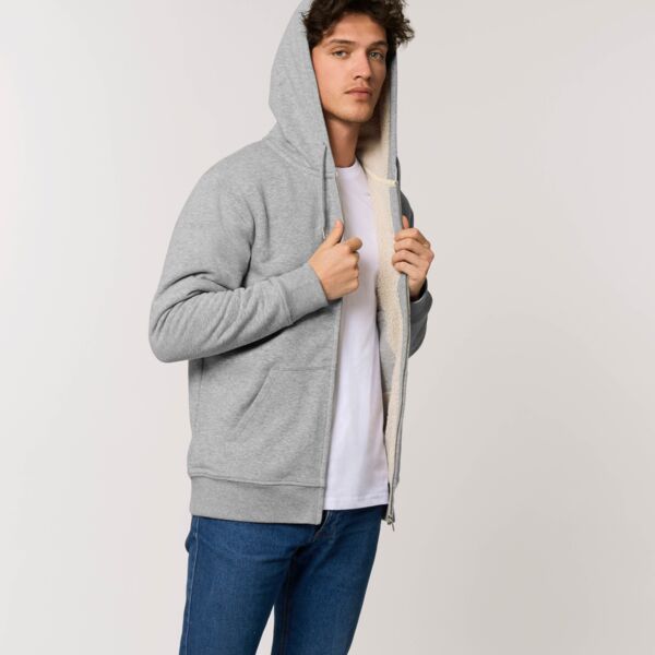 Warmer unisex Sherpa lined zip-thru hoodie  (STSU715) Thumbnail